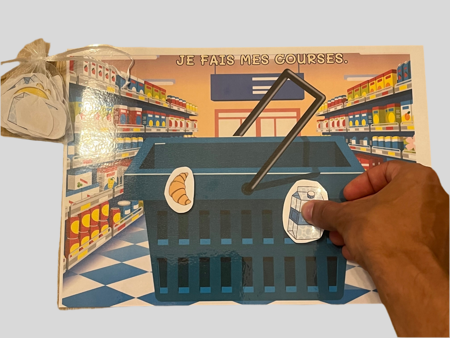 Scratchs (velcro) autocollants ronds pour fiches et livrets