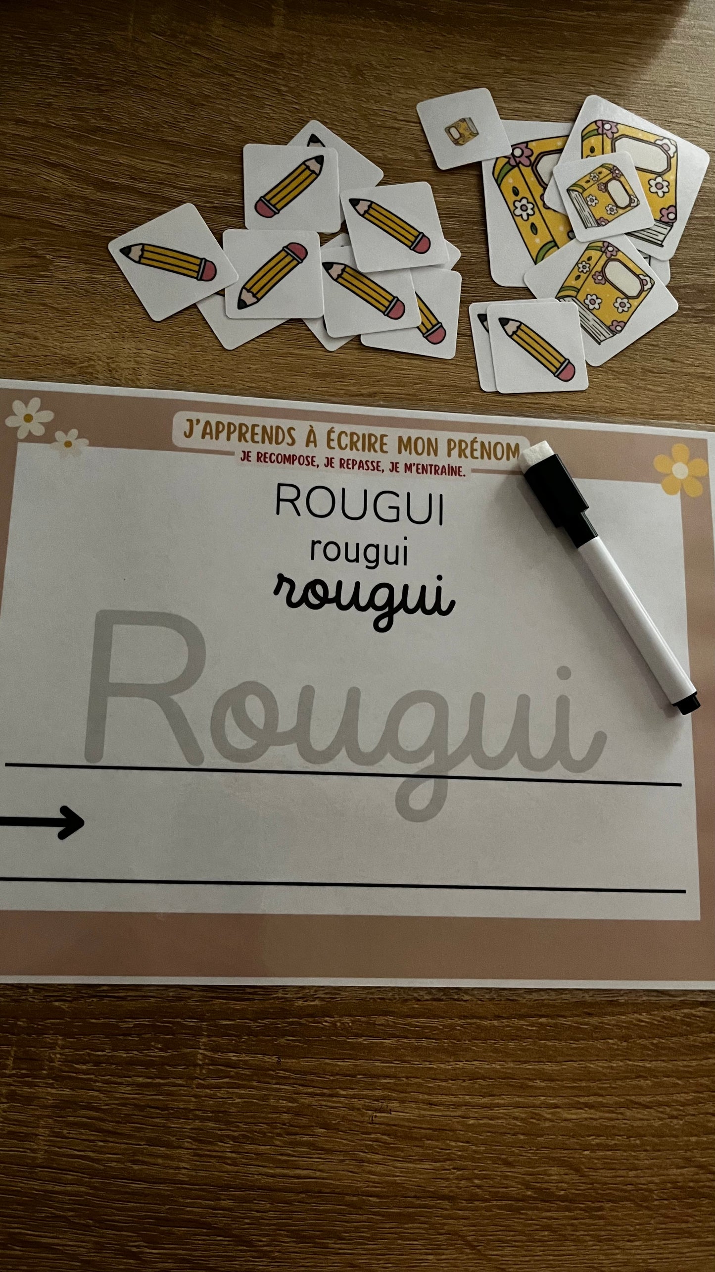 GS/CP - J’apprends à écrire mon prénom - 3 étapes progressives.