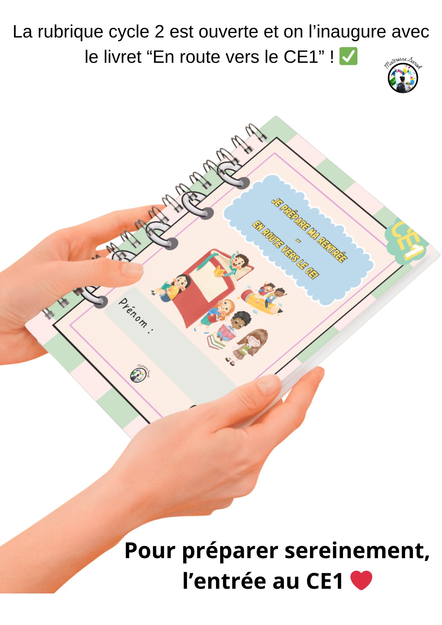 En route vers le CE1 - je prépare ma rentrée - Format PDF 🖨️