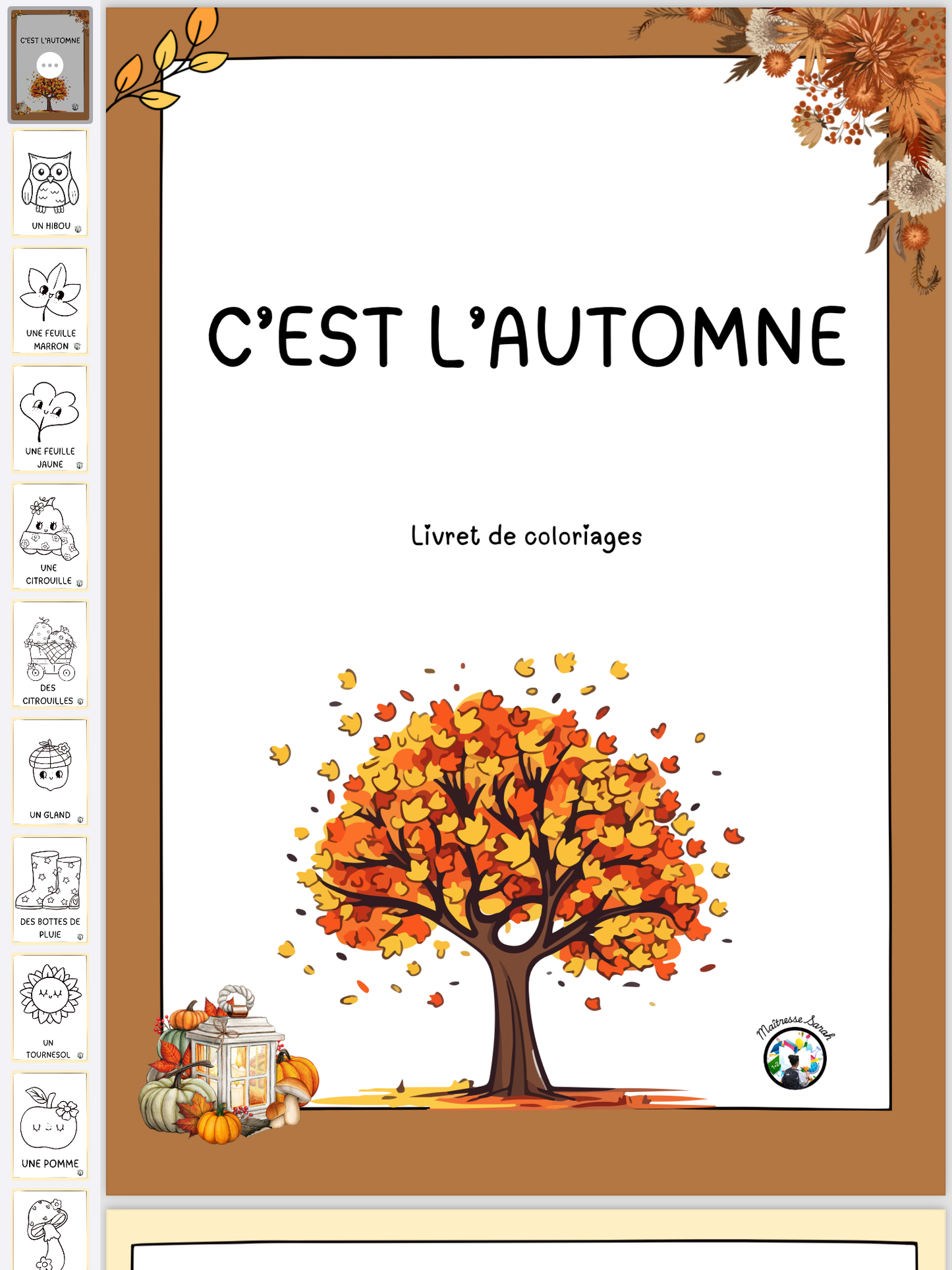 Livret de coloriage - C’est l’automne !🍂🍁