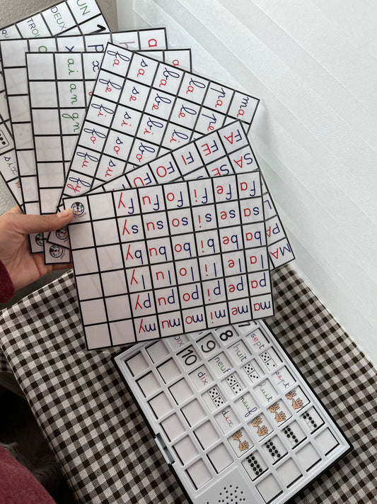 Fiches tableau bavard - Format physique 📖