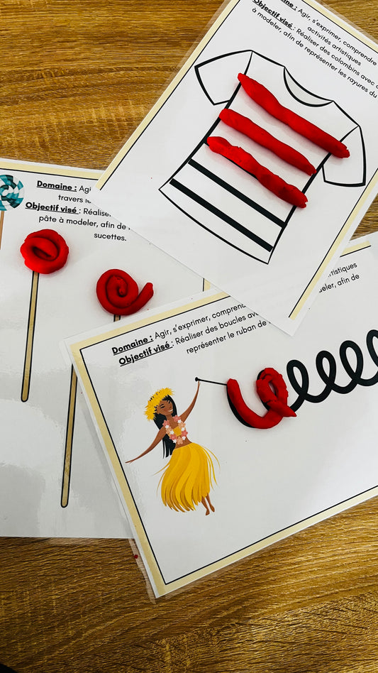 📘 Dossier pédagogique – Fiches graphisme et pâte à modeler