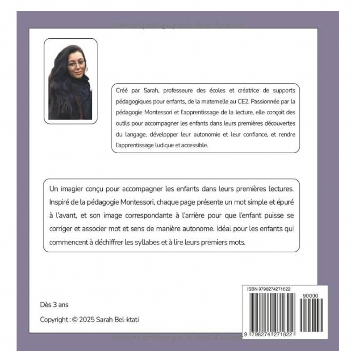 Mon imagier - pour lire mes premiers mots - Écriture capitale