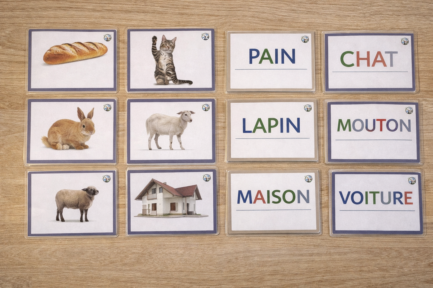 PDF - Cartes de lecture et association des images - écriture capitale