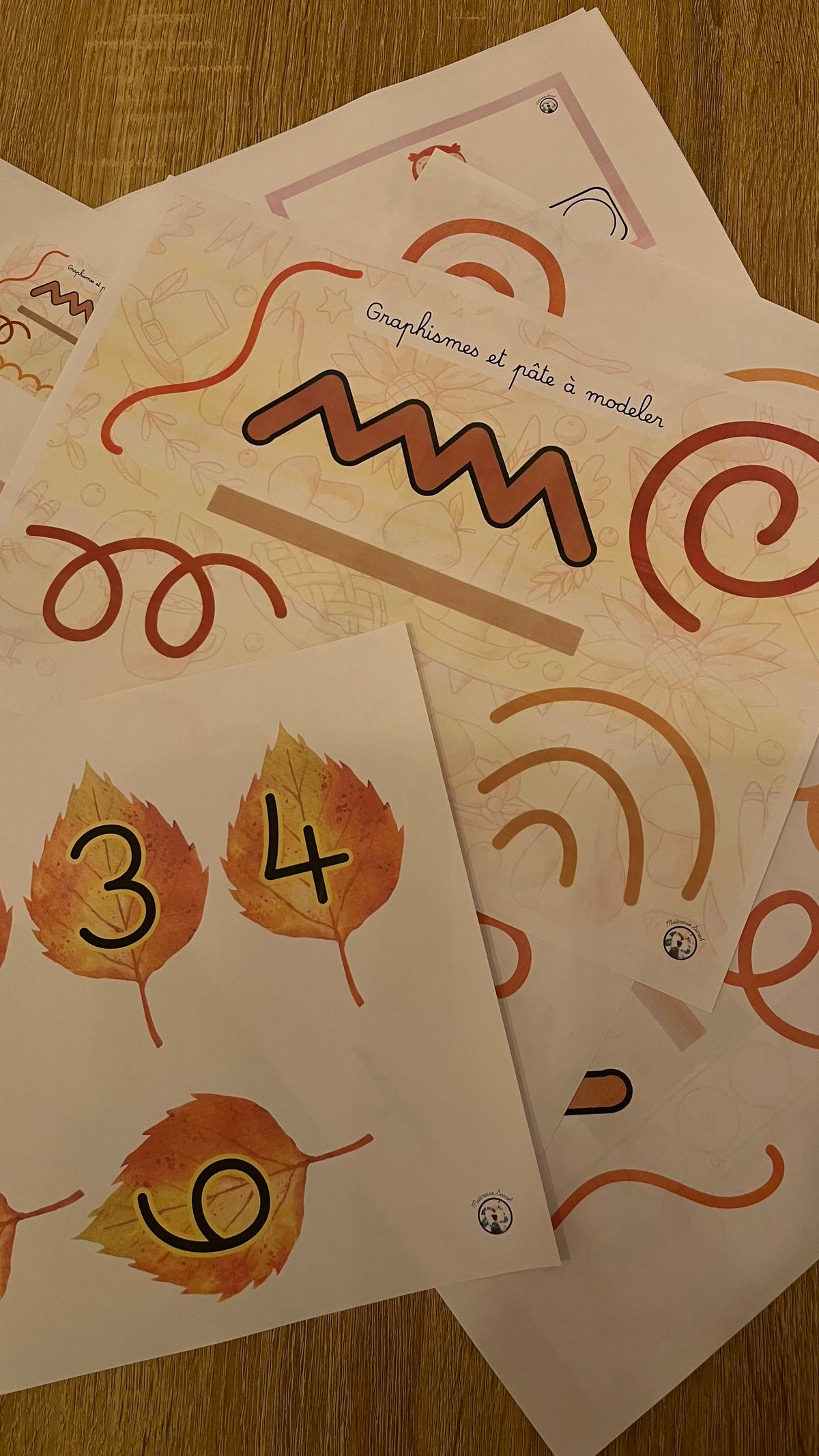 Lot de 6 ateliers - thème automne
