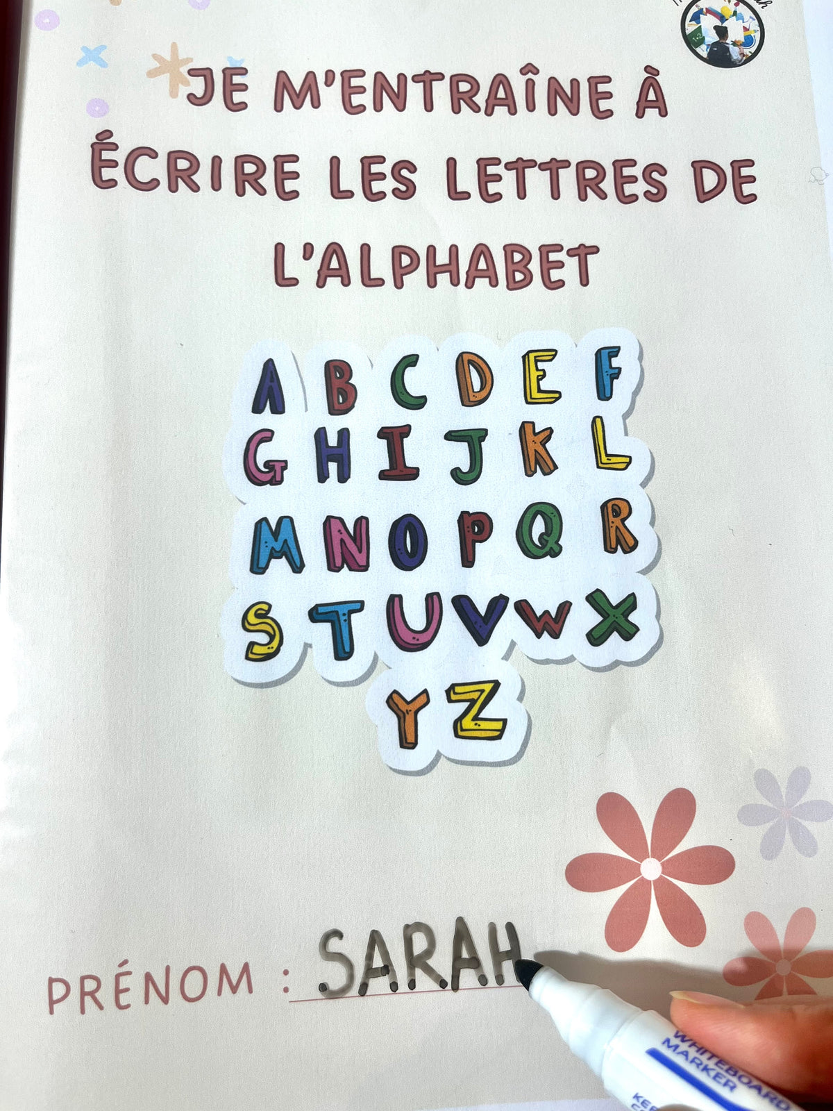 Lettres de l'Alphabet en minuscule à imprimer (a-z